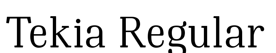 Tekia Regular Font Download Free